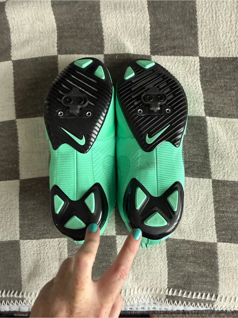 Nike super RepMint Green Slip-On cycle shoes
